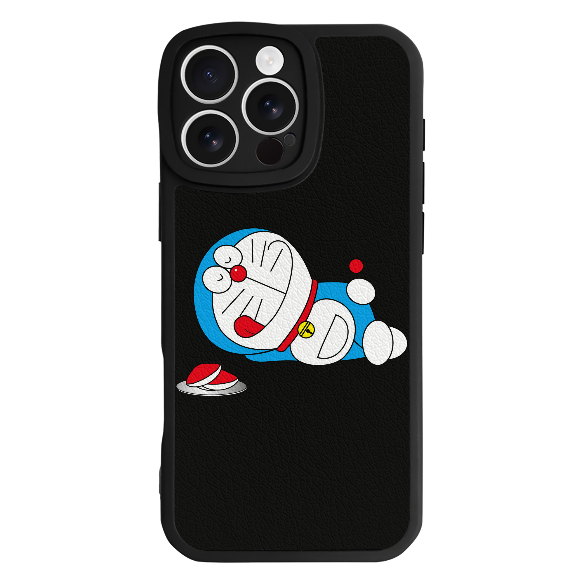 （画像用） ドラえもん Doraemon 【iPhone 16シリーズ対応】シリコンスマホケース（レザー調） 材質：シリコン